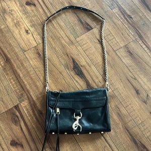 Rebecca Minkoff Black Crossbody with gold hardware